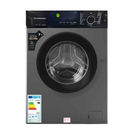 SCHNEIDER Machine à laver 7 kg 1200 tr/min Inverter Gris – MG70-12386B