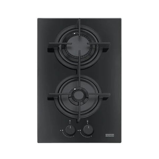 FRANKE Plaque de cuisson gaz 2 feux verre noir – FHCR 302 2F HE BK C