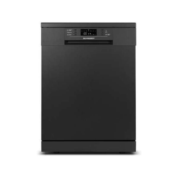 SCHNEIDER Lave-vaisselle 6 Programmes A+++ Inox Noir – SDW1542BDBM
