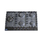 SCHNEIDER Plaque de cuisson à gaz encastrable 5 feux inox - ERA-74GRL-FB-EMB-GB-SF