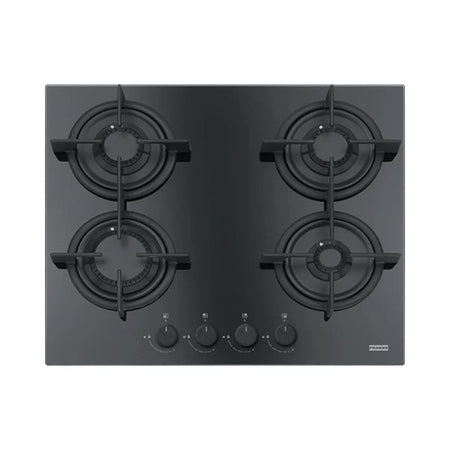 FRANKE Plaque de cuisson à gaz 4 feux verre noir – FHCR 604 4G HE BK C