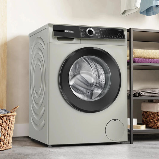 Bosch Série 6 Lave-linge à chargement frontal 11 kg 1400 tr/min Home Connect Argent inox - WGK264ZXME