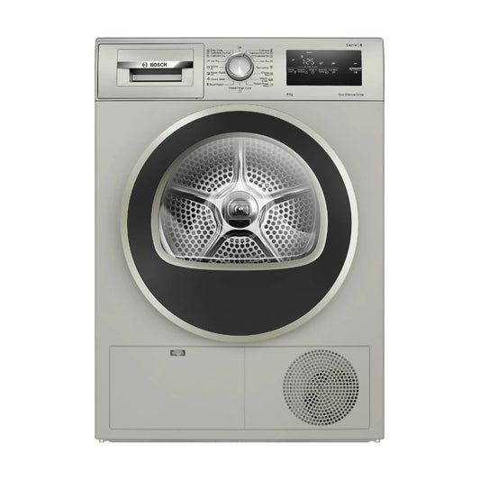 Bosch Série 4 Sèche-linge à condensation 8 kg Graphite - Programmes AllergyPlus, Shirts 15', Super Quick 40' - WTN86212ME