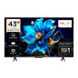 TCL TV QLED 43” – 4K UHD (3840×2160), Google TV, HDR10+, Dolby Atmos, Wi‑Fi, Bluetooth 5.0, 4×HDMI, 2×USB – TCL 43P7K