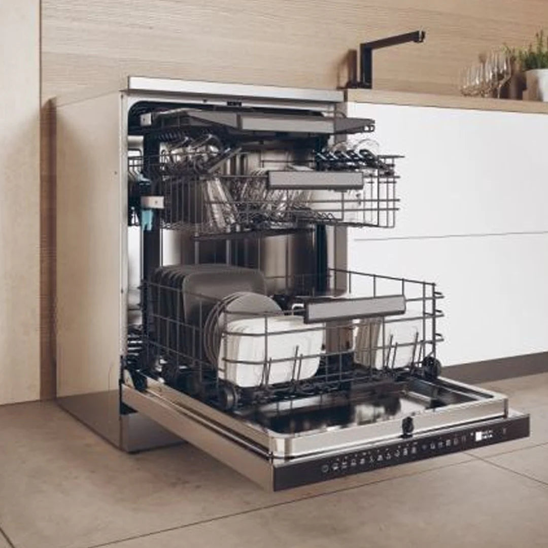 Haier I‑Pro Shine Series 3 Lave‑vaisselle Pose‑libre – 16 couverts, Moteur Inverter, Wi‑Fi & ouverture automatique – XF 6C2M1PX