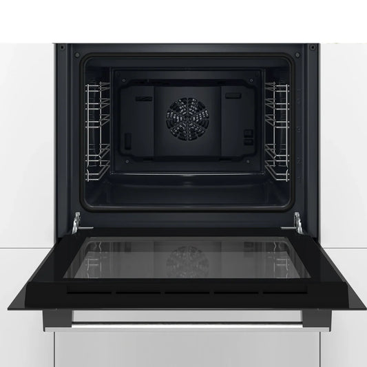 Bosch Four Encastrable – 60 cm, 66 L, 7 modes de cuisson, nettoyage hydrolyse – HBF512BS1T