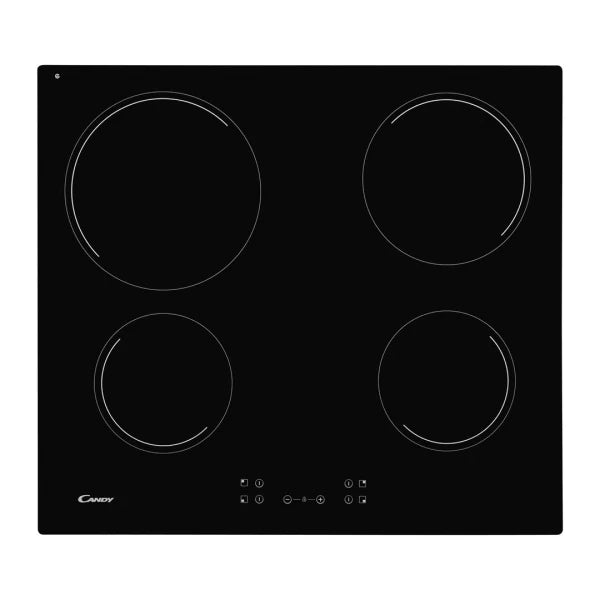 Candy Table de cuisson Vitrocéramique 4 zones – 590 × 520 mm – CH64CCB
