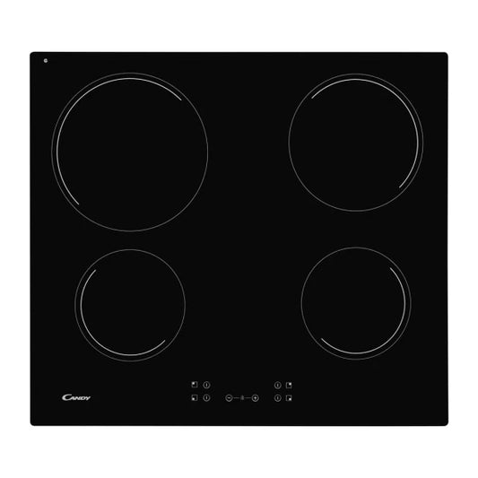 Candy Table de cuisson Vitrocéramique 4 zones – 590 × 520 mm – CH64CCB