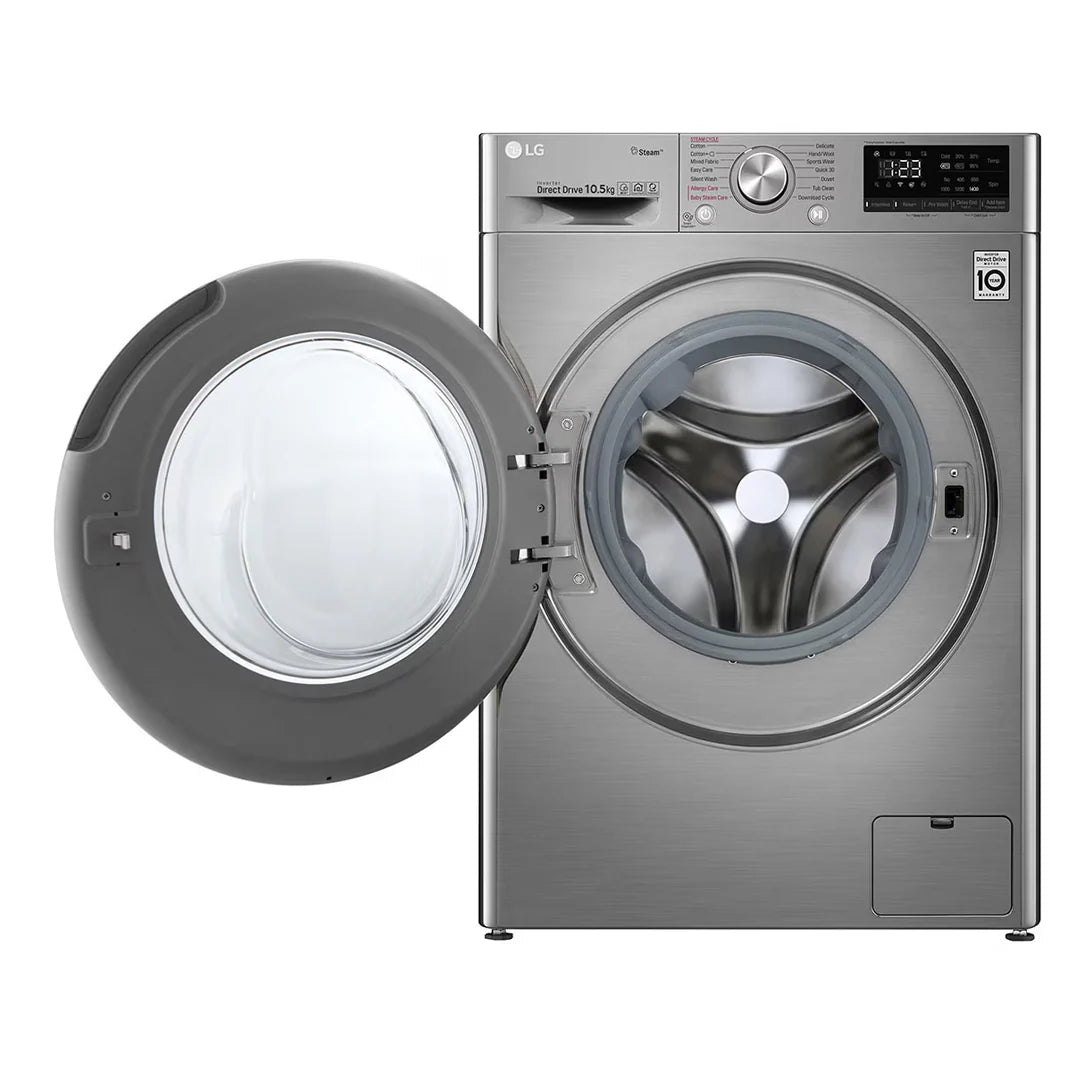 LG Lave-linge Frontal 10.5 kg – AI DD™, Vapeur, Connecté Wi-Fi ThinQ – F4V5RYP2T
