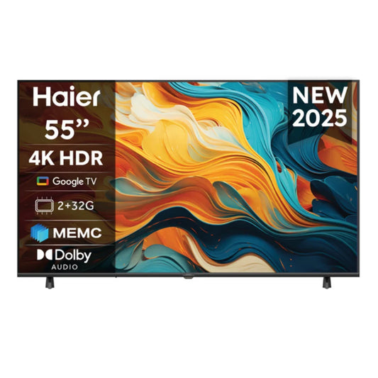 Haier TV Smart LED 55″ 4K UHD Google TV – HDR10, MEMC, Dolby Audio – H55K85FUX