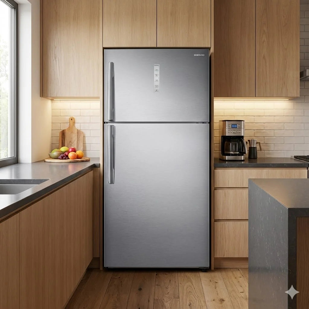 Samsung Réfrigérateur 2 portes - 585 L - Twin Cooling Plus - SpaceMax - EZ Clean Steel - RT58K7000SL/MA