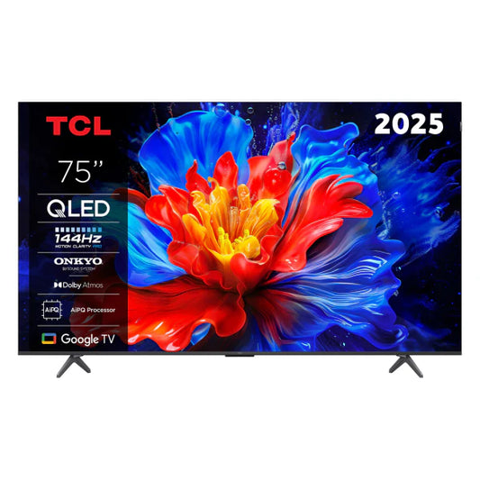 TCL TV QLED 75″ 4K Google TV – HDR10+, Dolby Atmos, 144 Hz – 75P8K