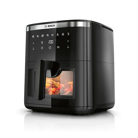 Bosch Série 6 Friteuse sans huile Air Fryer XXL 7,2 L - 8 programmes - Écran tactile - 40-200 °C - 1800 W - MAF671B0
