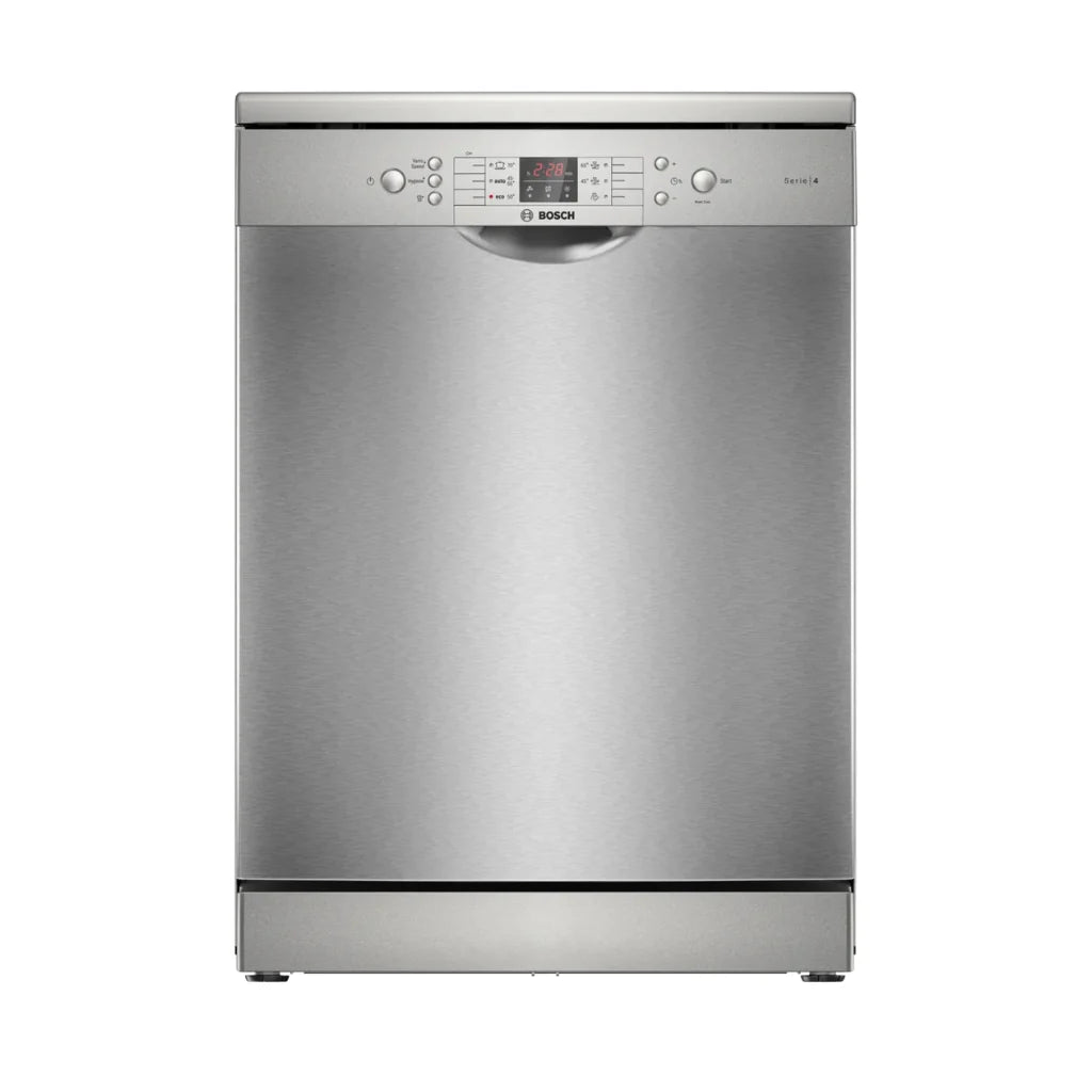 Bosch Lave-vaisselle pose-libre 60 cm – 14 couverts, 44 dB, inox anti-traces, VarioDrawer & RackMatic – SMS46NI20V
