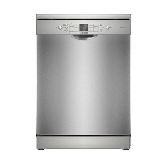 Bosch Lave-vaisselle pose-libre 60 cm – 14 couverts, 44 dB, inox anti-traces, VarioDrawer & RackMatic – SMS46NI20V