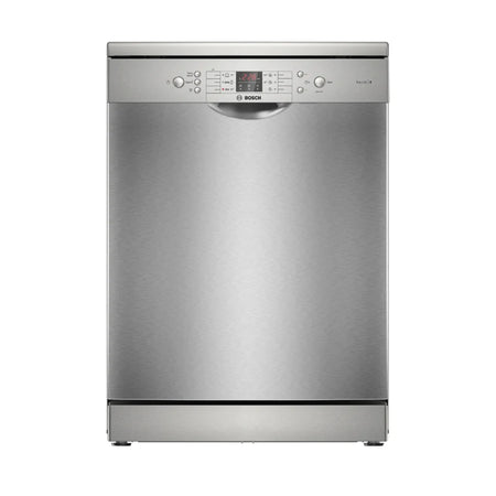 Bosch Lave-vaisselle pose-libre 60 cm – 14 couverts, 44 dB, inox anti-traces, VarioDrawer & RackMatic – SMS46NI20V