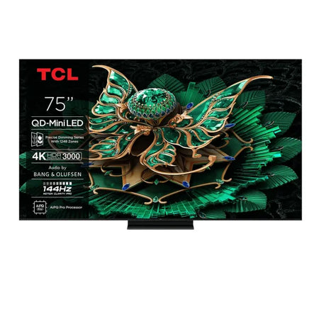 TCL TV QD-Mini LED 75″ 4K – 3000 nits HDR, 144 Hz, Dolby Vision/Atmos, Google TV, HDMI 2.1 – 75C7K