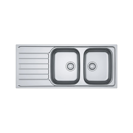 FRANKE Évier Inox, 2 Bacs avec Égouttoir, LHD - SKX 621-116/50