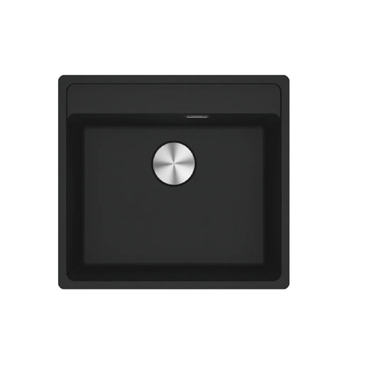 FRANKE Évier Fragranite MRG 610-52 – 1 Bac, Noir Mat, 3 Trous