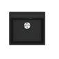 FRANKE Évier Fragranite MRG 610-52 – 1 Bac, Noir Mat, 3 Trous