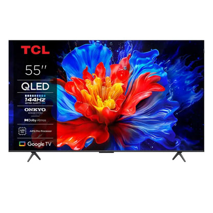 TCL TV QLED 55″ 4K Google TV – HDR10+, Dolby Atmos, MEMC 144 Hz – 55P8K