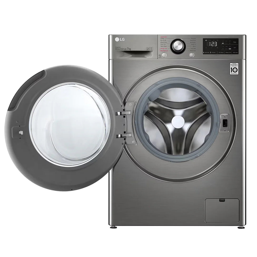 LG Lave-linge Frontal 7 kg – 6 Motion Direct Drive™, AI DD™, Steam – F2V3HYPKP