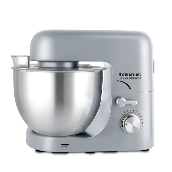 Taurus Pétrin Mixing Chef– 1800 W, Bol Inox 7 L, 8 Vitesses