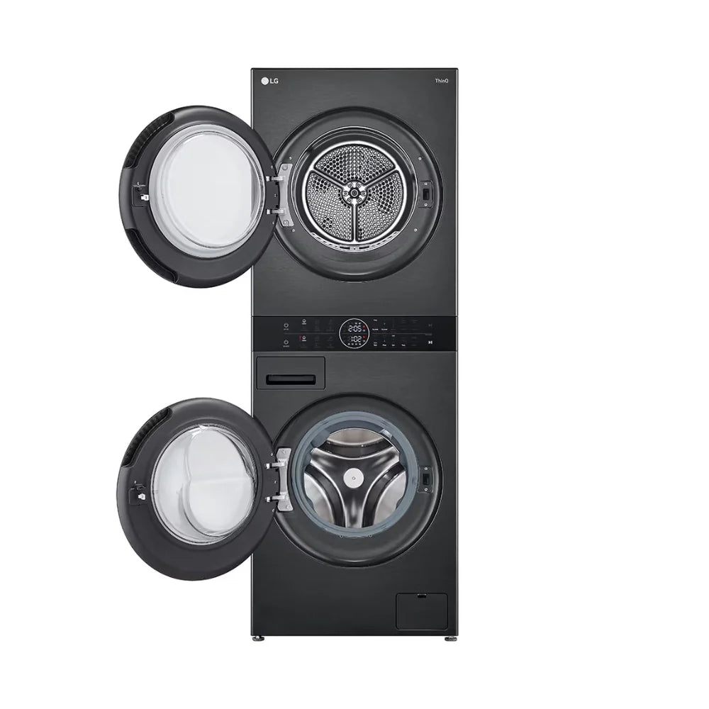 LG WashTower™ Lave-Linge + Sèche-Linge 12 kg / 10 kg - AI DD™, TurboWash™ & Smart ThinQ™ - W4W8BVPKZHM