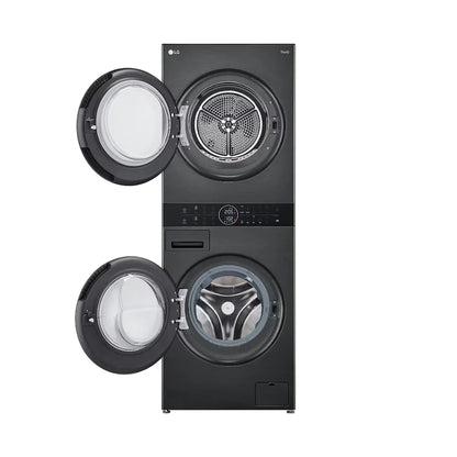 LG WashTower™ Lave-Linge + Sèche-Linge 12 kg / 10 kg - AI DD™, TurboWash™ & Smart ThinQ™ - W4W8BVPKZHM