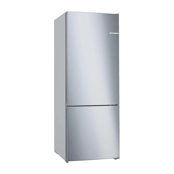 Bosch Combiné Réfrigérateur‑Congélateur – 186 × 70 cm, Acier brossé anti‑traces, Total No Frost – KGN55VI2M9