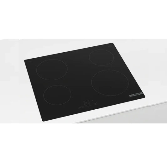 Bosch Table de cuisson électrique vitrocéramique – 4 foyers 60 cm sans cadre – PKE611BB8E