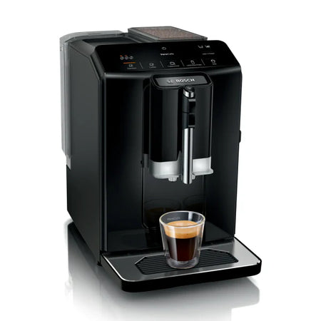 Bosch Machine à café tout‑automatique VeroCafe Série 2 – Broyeur céramique 250 g, réservoir 1,4 L, mousseur intégré – TIE20119