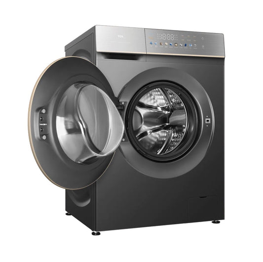 TCL Laveuse & Sécheuse à chargement frontal DD Inverter – Lavage 10 kg / Séchage 7 kg, Inverter, Écran digital – C7110WDG
