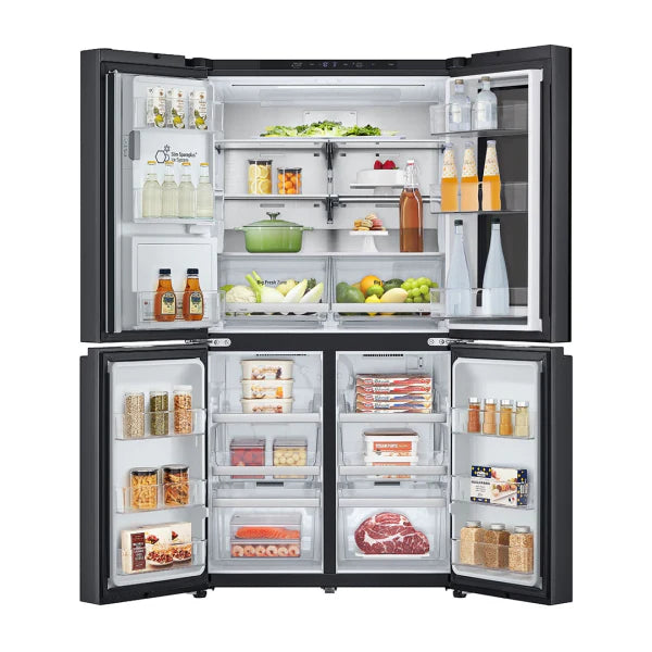 LG Réfrigérateur Américain 635L – Porte InstaView & Distributeur Eau/Glaçons – GR-X24FFCAB