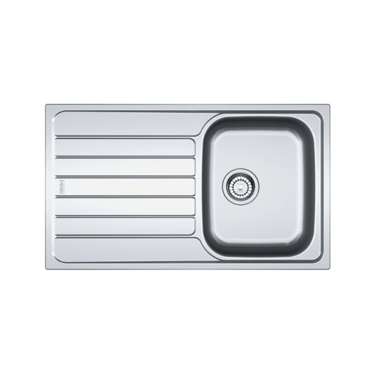 FRANKE Évier Inox, 1 Bac avec Égouttoir, LHD – SKX 611-86/50