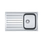 FRANKE Évier Inox, 1 Bac avec Égouttoir, LHD – SKX 611-86/50