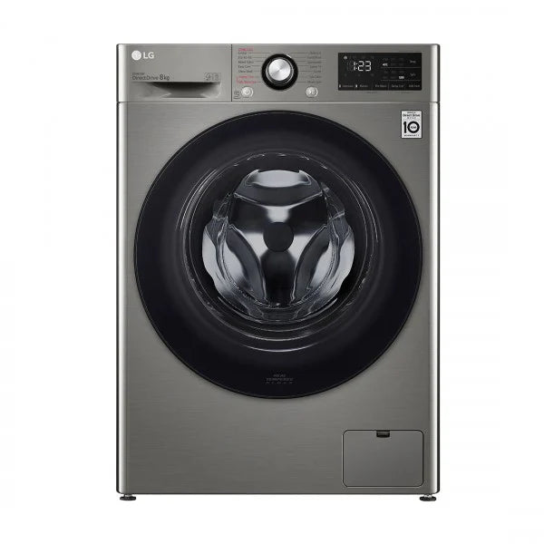 LG Lave-linge Frontal 8 kg – 6 Motion Direct Drive™, AI DD™, Steam – F2V3PYPKP
