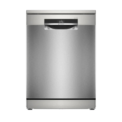 Bosch Lave-vaisselle pose-libre 60 cm – 14 couverts, 44 dB, Acier brossé anti-traces, HomeConnect & varioSpeed Plus – SMS6EMI62V