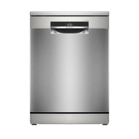 Bosch Lave-vaisselle pose-libre 60 cm – 14 couverts, 44 dB, Acier brossé anti-traces, HomeConnect & varioSpeed Plus – SMS6EMI62V