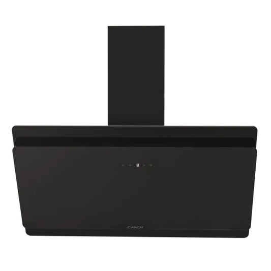 Candy Hotte décorative 90 cm – Verre noir, 4 vitesses + Booster 624 m³/h, LED – CDG9CBP8B