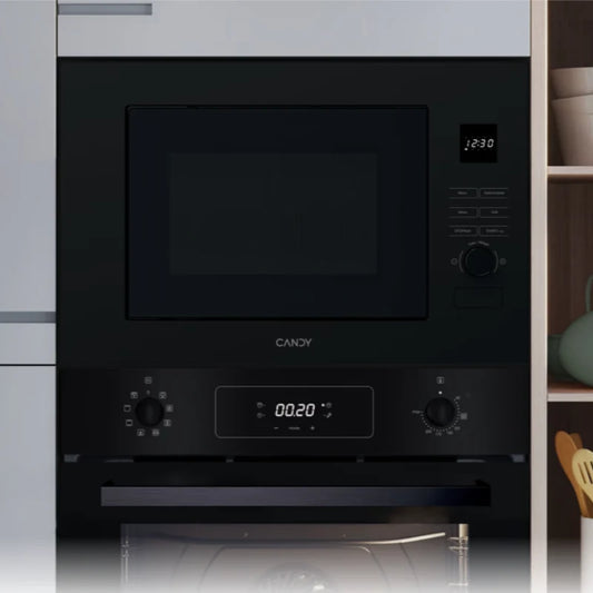Candy Micro-ondes encastrable avec grill – 20 L, 750 W + grill 1000 W, 5 niveaux, porte complète Wave 600 – CA38FL7N20WXB