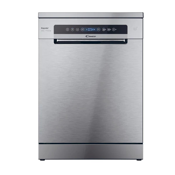 Candy Lave‑vaisselle Pose Libre 14 couverts – Séchage Condensation, Wi‑Fi/Bluetooth, Ouverture Automatique – CF 4C6F0X