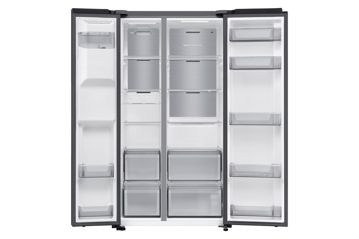 Samsung Réfrigérateur Side-by-Side – ~617 L net (415 L frigo / 202 L congélo) – RS70F64K1FMA