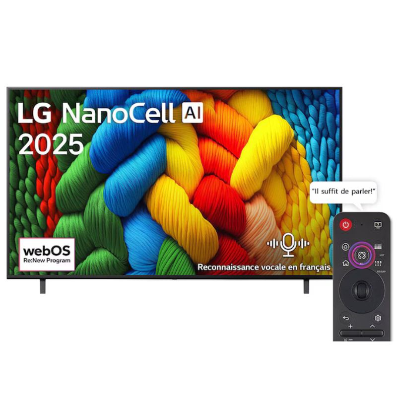 LG 50NANO80A6A – Smart TV 50” 4K NanoCell, HDR, α7 AI Gen8, ThinQ AI