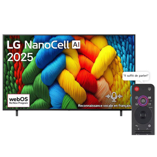 LG 50NANO80A6A – Smart TV 50” 4K NanoCell, HDR, α7 AI Gen8, ThinQ AI