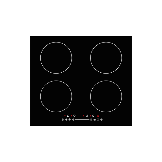 SCHNEIDER Plaque à Induction 60 cm – 4 Zones de Cuisson en Verre Noir – HSC-IF7008S