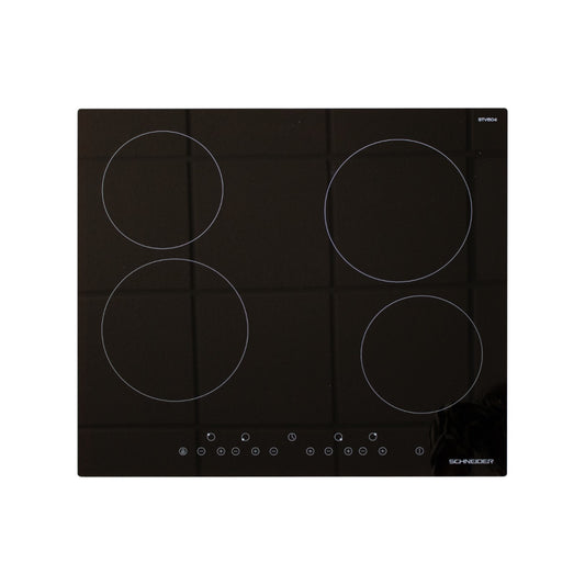 SCHNEIDER Plaque vitrocéramique 4 Zones 60 cm – STV604