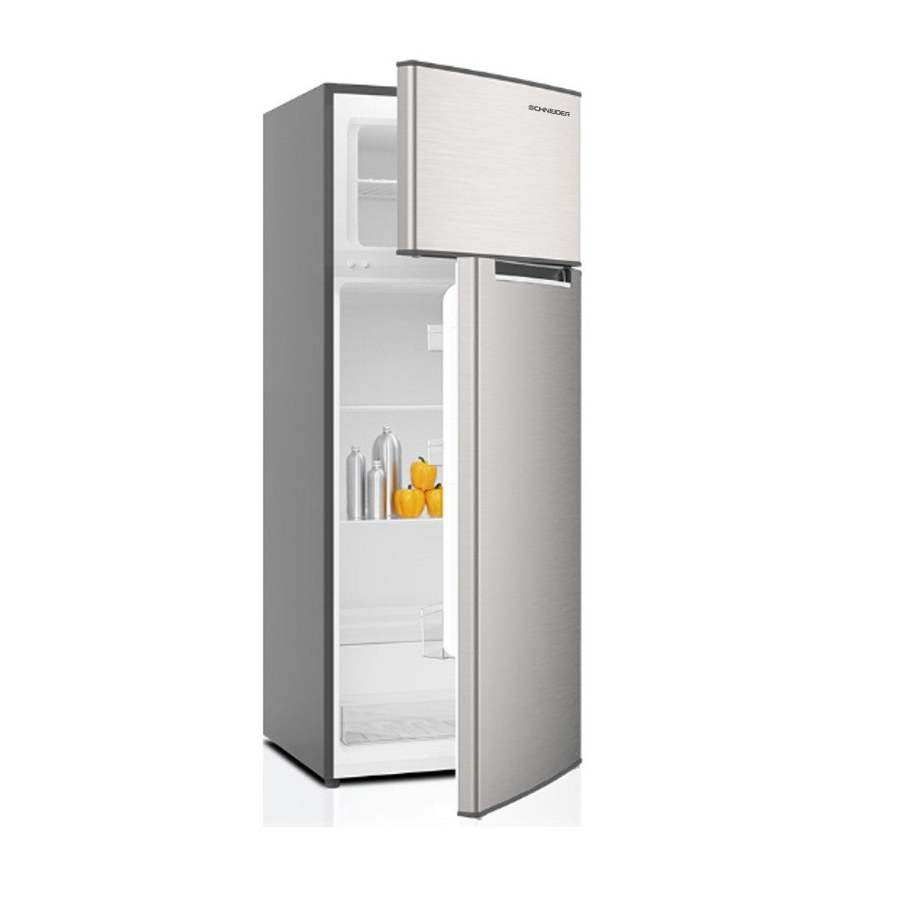 SCHNEIDER Réfrigérateur 2 Portes Défrost 206 L Gris – SCH-DF2-28N