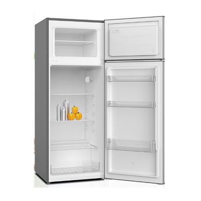 SCHNEIDER Réfrigérateur 2 Portes Défrost 206 L Gris – SCH-DF2-28N