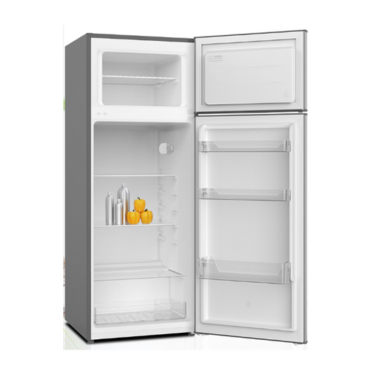 SCHNEIDER Réfrigérateur 2 Portes Défrost 206 L Gris – SCH-DF2-28N